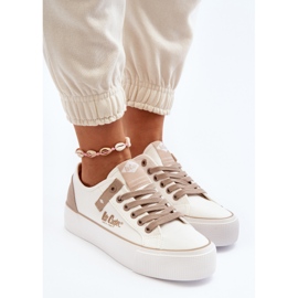 Dámské látkové tenisky Lee Cooper LCW-24-31-2198, bílé bílý 1