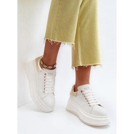 Dámské kožené tenisky GOE NN2N4031 Bílé bílý 1