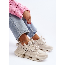 Dámské tenisky GOE NN2N4041 Béžová béžový 1 Dámské tenisky GOE NN2N4041 Béžová béžový 1