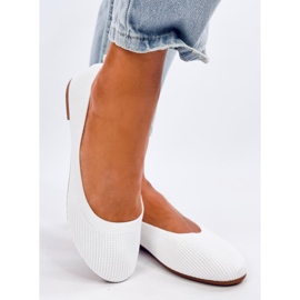 Ponožkové baleríny Cavaday White bílý 1