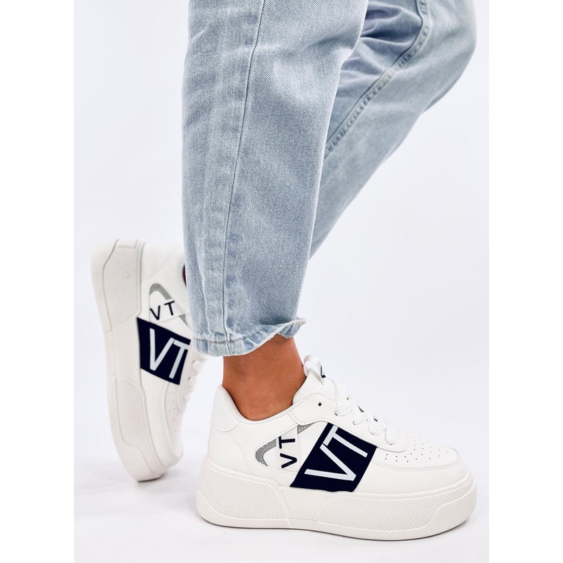 Sterry White Black tenisky na platformě bílý 2