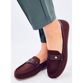 Měkké dámské mokasíny Yuriko Marrone hnědý 1