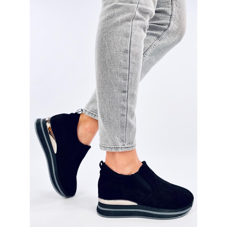 Boty na skrytém klínku Boult Black černý 2