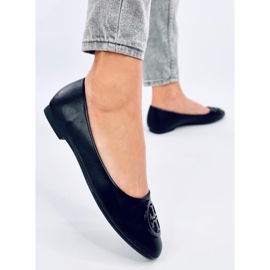 Elegantní balerínky Irvina Black černý 2