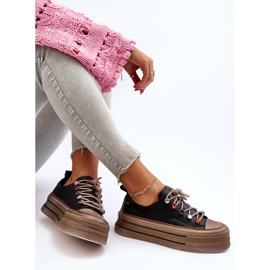 Dámské Tenisky na platformě GOE NN2N4053 Black černý 1