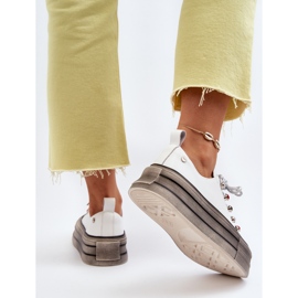 Dámské Tenisky na platformě GOE NN2N4054 Bílé bílý 1