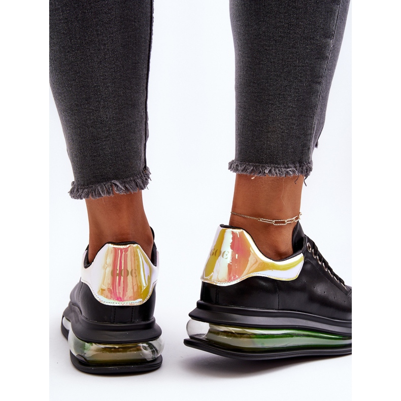 Dámské kožené tenisky GOE NN2N4030 Black černá 1