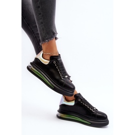 Dámské kožené tenisky GOE NN2N4030 Black černá 2