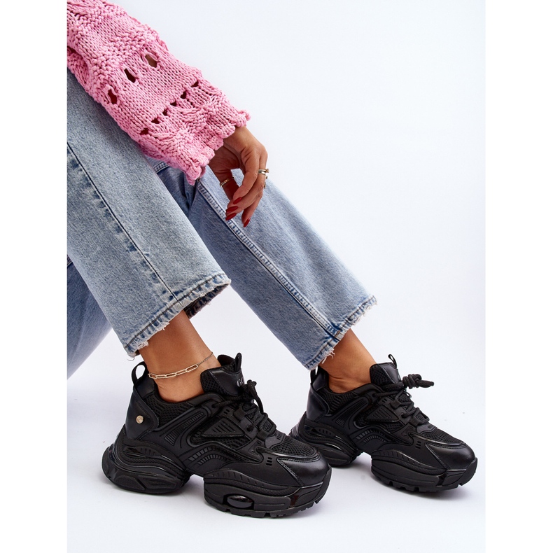 Tenisky s masivní podrážkou GOE NN2N4045 Black černá 1 Tenisky s masivní podrážkou GOE NN2N4045 Black černá 1