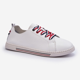 Vinceza Dámské kožené tenisky White Litzy bílý 2