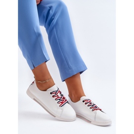 Vinceza Dámské kožené tenisky White Litzy bílý 1