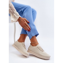 Vinceza Dámská kožená sportovní obuv Tenisky Béžová Lalnai béžový 1 Vinceza Dámská kožená sportovní obuv Tenisky Béžová Lalnai béžový 1