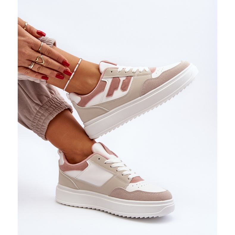 Béžové dámské nízké tenisky Regines béžový 2