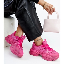 Tmavě růžové sportovní tenisky Feaven růžový 2