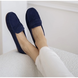 Marco Shoes Semišové mokasíny modrý 2