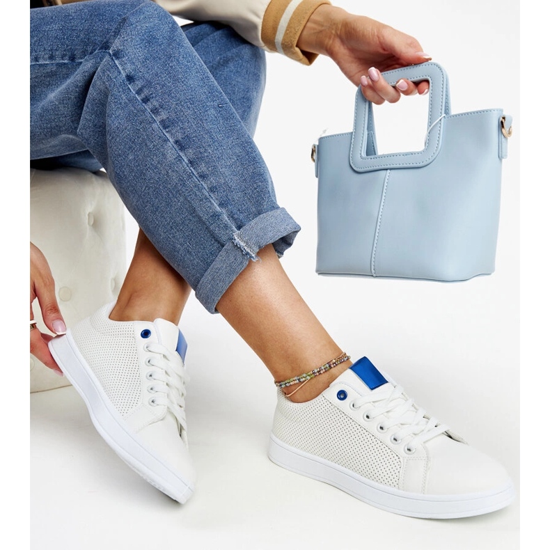 Bílé tenisky z ekokůže Semret bílý 1