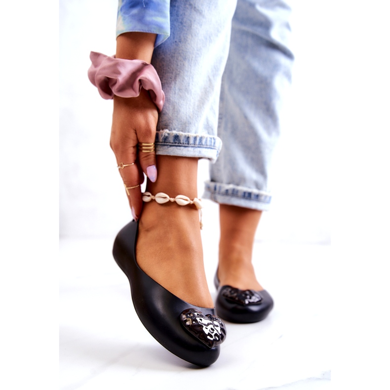 Dámské Voňavé Gumové Baleríny ZAXY JJ285046 Černé černá 1