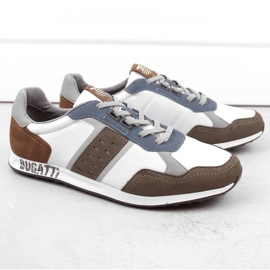 Kožená sportovní obuv Bugatti INT1975 bílý 1