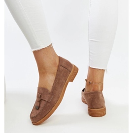 Hnědé semišové mokasíny Vinceza hnědý 1