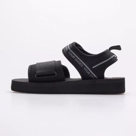 Dámské sandály na suchý zip Big Star LL274784 Black černý 2