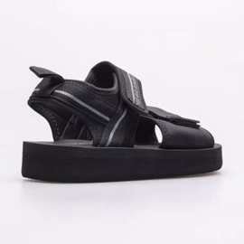 Dámské sandály na suchý zip Big Star LL274784 Black černý 3