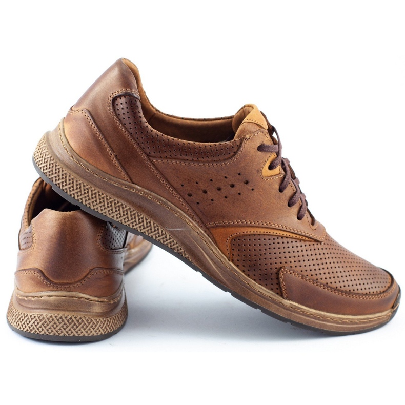 Polbut Pánská sportovní obuv J72 hnědá hnědý 4