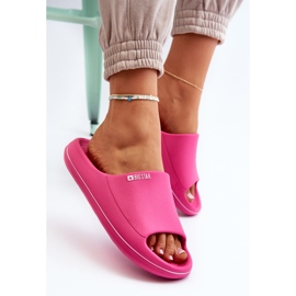 Lehké dámské žabky Big Star NN274A041 Fuchsia růžový 7