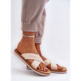 Dámské žabky Big Star NN274A057 Béžová béžový 2