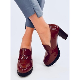 Jeffis Brown patentované mokasíny na podpatku hnědý 1