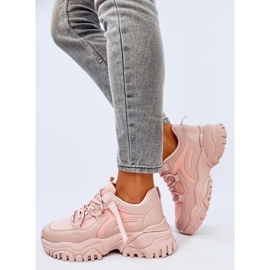 Bains Růžové tenisky na klínku růžový 2 Bains Růžové tenisky na klínku růžový 2