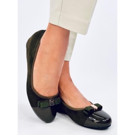 Balerínky Abecas Green na klínu zelený 2