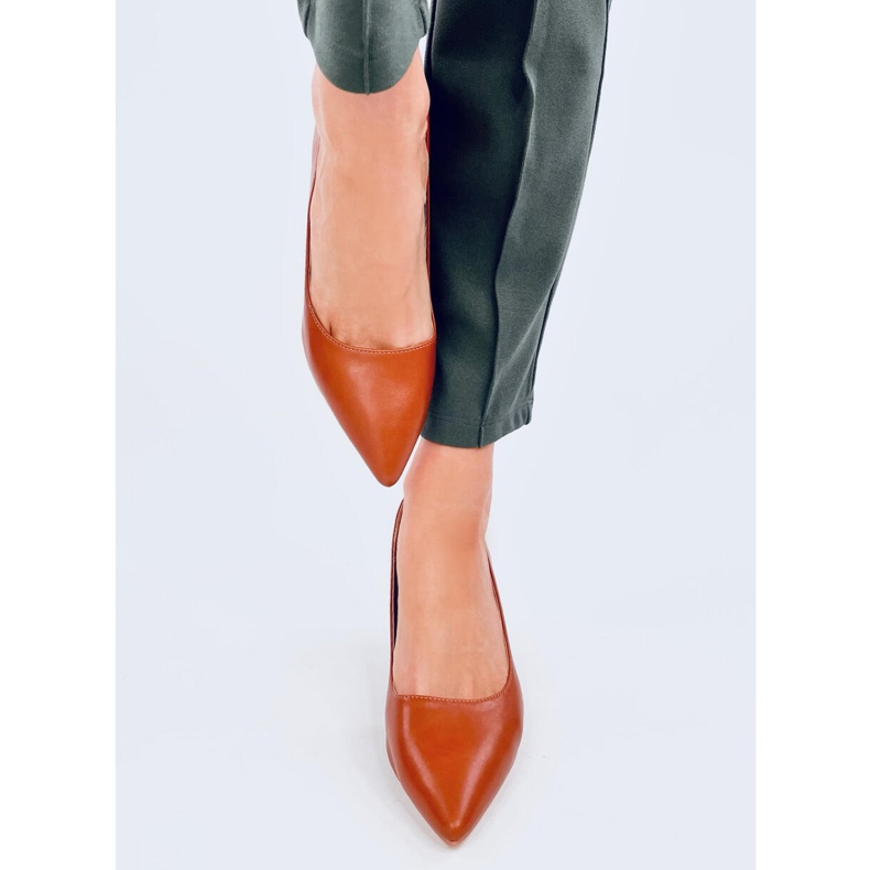 Lodičky na nízkém podpatku Greave Camel hnědý 1