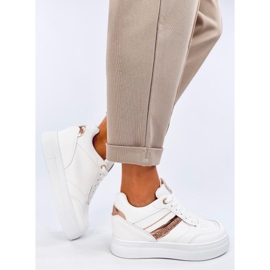 Tenisky na klínku Eyson WHITE/CHAMPAGNE bílý 2