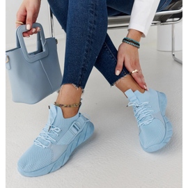 Modré lehké sportovní tenisky značky Faruz modrý 1