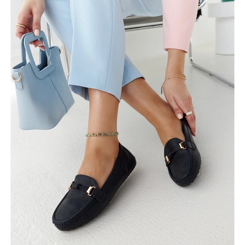 Námořnické modré mokasíny s matným Scafati povrchem modrý 1