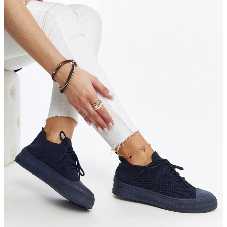 Námořnicky modré lehké sportovní tenisky značky Senaida modrý 1