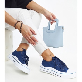 Námořnicky modré tenisky na platformě Anbarin modrý 1