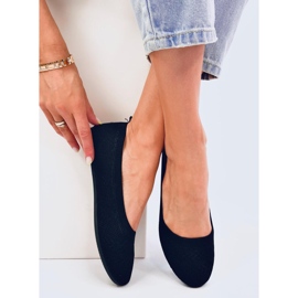 Pletené balerínky Newey Black černý 1