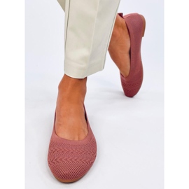 Pletené balerínky Newey Pink růžový 1