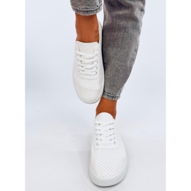 Prolamované tenisky Hodges White bílý 1
