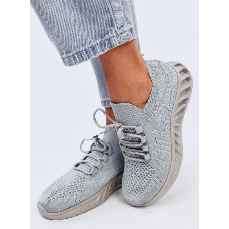 Ponožkové sportovní boty Neam Grey šedá 2