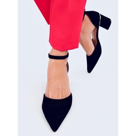 Černé kotníkové lodičky Harroi Black černá 1 Černé kotníkové lodičky Harroi Black černá 1