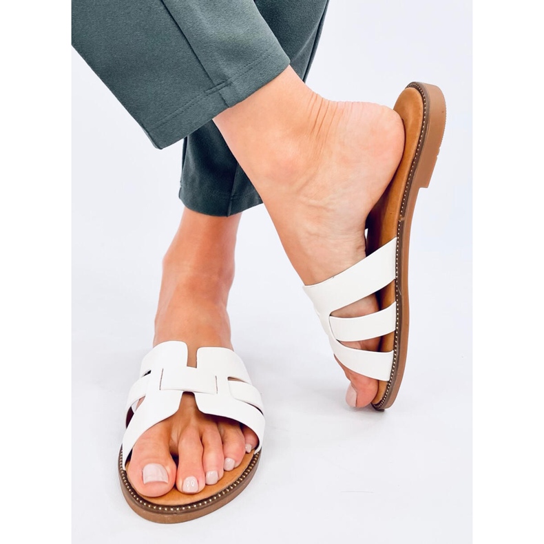 Dámské žabky Charnes White bílý 2