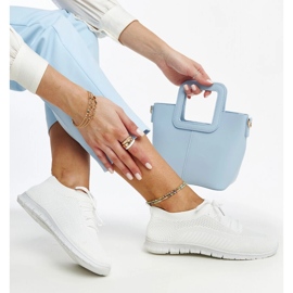 Bílé látkové tenisky Zahira bílý 1