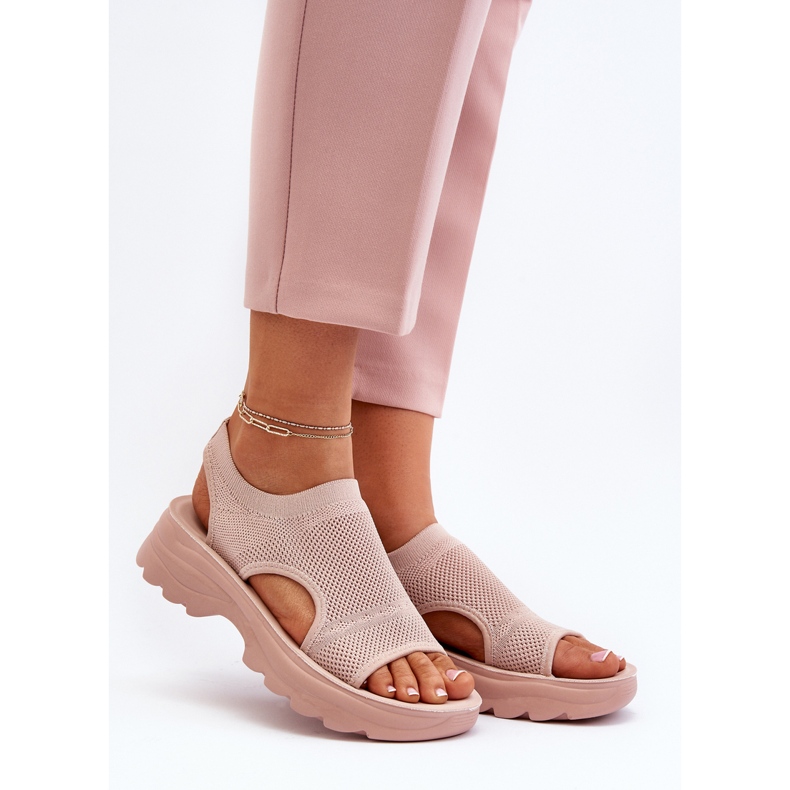 Dámské sportovní sandály na silné podrážce, růžové Deinaleia růžový 1