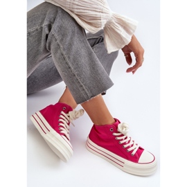 Dámské Tenisky na platformě Fuchsia Aineri růžový 2 Dámské Tenisky na platformě Fuchsia Aineri růžový 2