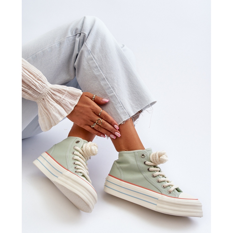 Dámské Tenisky na platformě Mint Aineri zelená 1