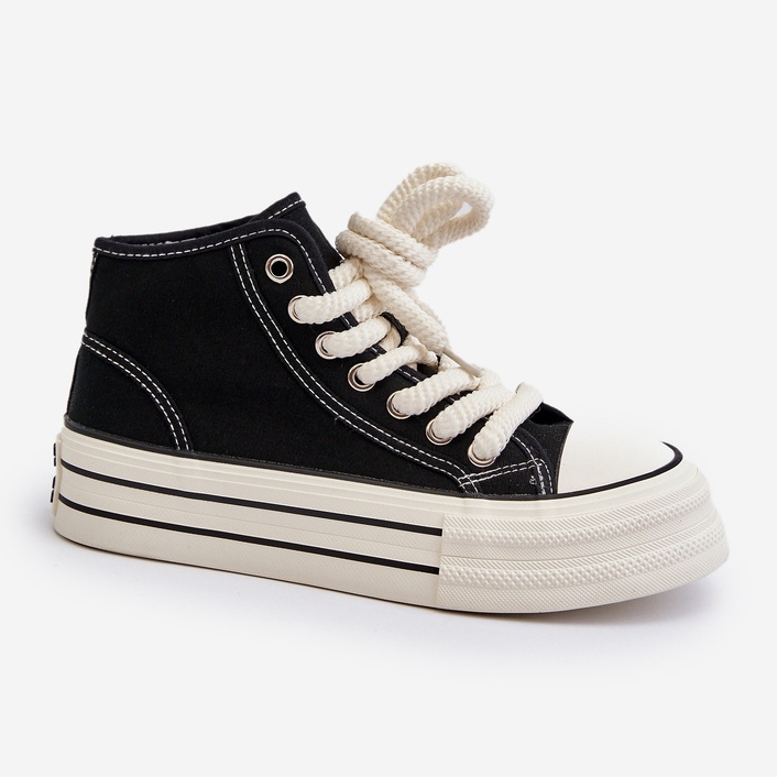 Dámské Tenisky na platformě Černé Aineri černá 2