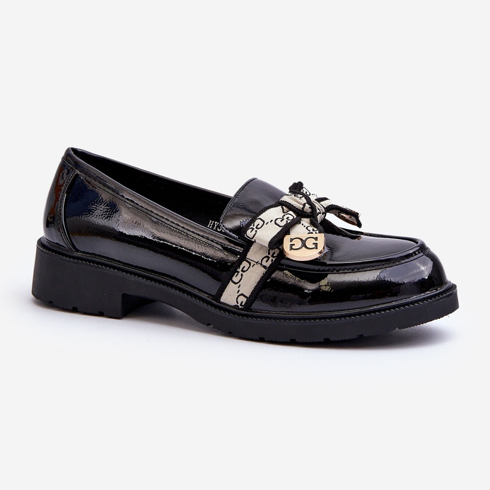 Patent Women's Brogues Mokasíny S.Barski HY330A Black černý 2