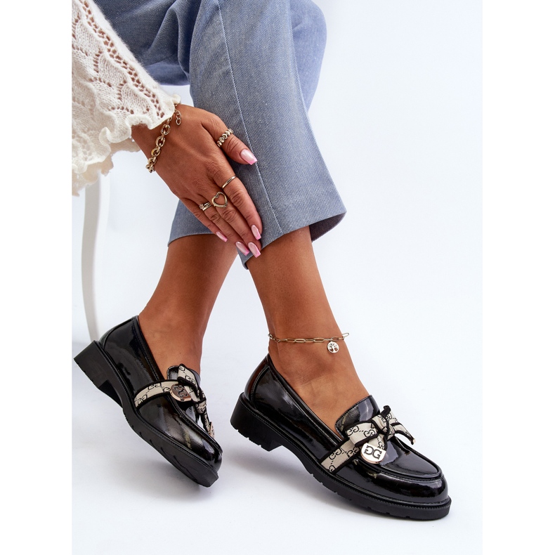 Patent Women's Brogues Mokasíny S.Barski HY330A Black černá 1